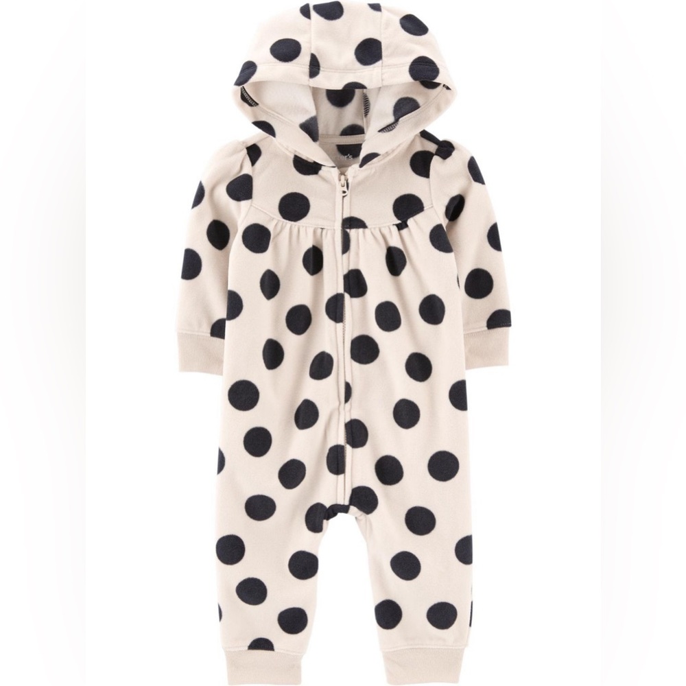 Carter's 0-3 months Girl fleece onesie (Brand New with tags)